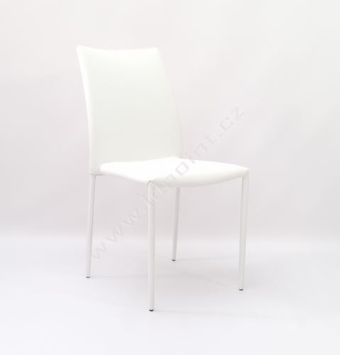 Celočalouněná židle Maxim MTX111 imitace látky bílá