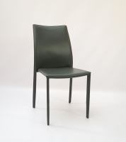 Kožená jídelní židle Maxim-CU regenerovaná kůže šedá
