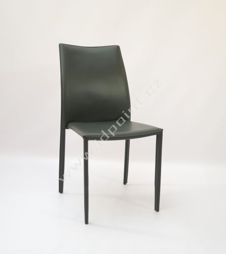 Kožená jídelní židle Maxim RGR regenerovaná kůže šedá