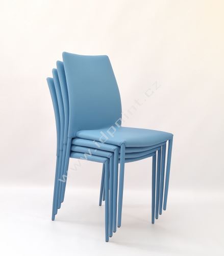 Celočalouněná jídelní židle Maxim MAG706 imitace kůže Magnum NAVY Blue